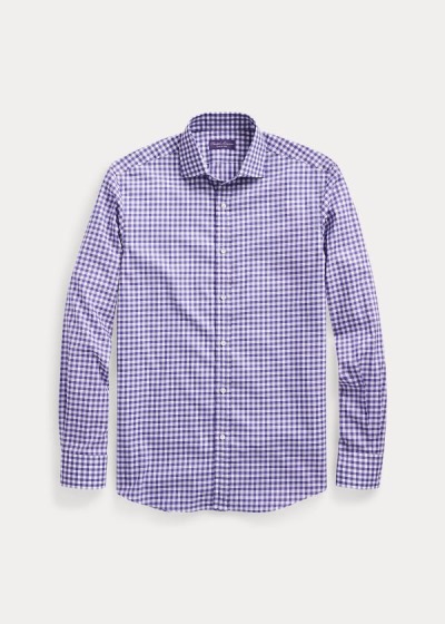 Men's Ralph Lauren Gingham Twill Shirts | 091248RUD